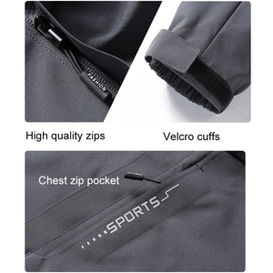 Veste Softshell Logo personnalisable de haute qualité pour hommes femmes 100% coton respirant imperméable mince léger pour l'hiver - Product Image 2