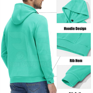Sudaderas con Capucha para Hombre a la Moda, Mezcla de Algodón, Ropa Urbana de Invierno, Diseño de Manga Larga - Product Image 3