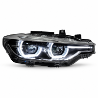 Phares LED BK pour BMW Série 3 F30 F35 2012-2019, 6000K, DRL, clignotants séquentiels, lentille de projecteur, mise à niveau des phares