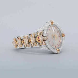 Montre mécanique unique en moissanite Hip Hop en acier inoxydable pour hommes avec diamants Vvs Clarity - Product Image 3