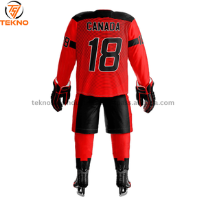 Nuevo 2025 100% poliéster transpirable equipo de alta calidad transpirable campo Hockey Jersey sublimación hockey sobre hielo servicio OEM - Product Image 4