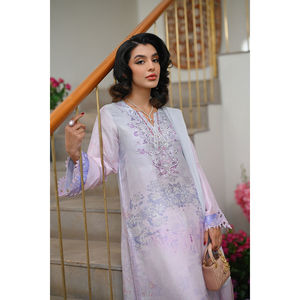 ชุดเสื้อชีฟองคอวีระบายอากาศดีพร้อมผ้าคลุมไหล่ Marisca Elegant สำหรับฤดูใบไม้ผลิ/ฤดูร้อน - Product Image 6