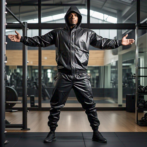 Chándal cortavientos ajustable de nailon 100% para hombre, ropa de calle estampada, traje de lluvia impermeable ligero - Product Image 4