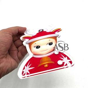 Sonny Angel Navidad Acrílico Lash Tile Impresión de logotipo personalizado Herramienta de belleza personalizable sostenible con imanes y pinzas - Product Image 3