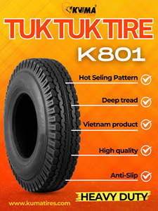 ยางในแบบตัน KUMA 4.00-8 ยางธรรมชาติ คุณภาพสูง สีดำ รุ่น K801 รับประกัน 12 เดือน ผลิตในเวียดนาม สำหรับรถตุ๊กตุ๊ก ขายส่ง - Product Image 6