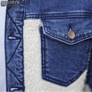 2025 nouvelle mode hiver hommes Denim vestes en gros de haute qualité de haute qualité personnalisable Logo avant - Product Image 6