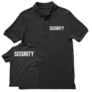 कस्टम यूनिसेक्स पुरुषों की छोटी आस्तीन सुरक्षा गार्ड पोलो शर्ट टैक्टिकल हाई विज़ लोगो प्रिंट टी स्टाफ इवेंट गार्ड यूनिफ़ॉर्म टीशर्ट