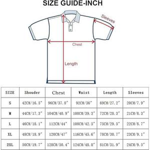 Camiseta de manga corta de talla grande de algodón pesado para hombre con bordado personalizado de alta calidad, Polo azul marino ajustado informal para hombre - Product Image 5