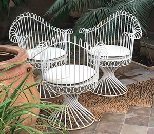 Maharaja <b>Chair</b> with Iron Powder Coating for <b>Outdoor</b> and Living Room Use <b>Metal</b> Material - Product Image 1