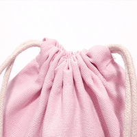 Pochette à cordon écologique en coton lin taille personnalisée sacs d'emballage cosmétique recyclables cadeau cordon de coton motif imprimé