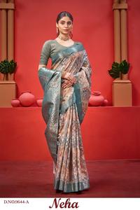 Pure Soft Kanchivaram Pethani Silk Saree Party Wear Dress pour adultes pour Salwar Lehenga Choli Style pakistanais - Product Image 2