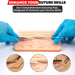 Kit de pratique de suture chirurgicale en acier inoxydable de haute qualité avec grand tampon de suture en silicone ensemble de formation médicale réutilisable manuel - Product Image 4