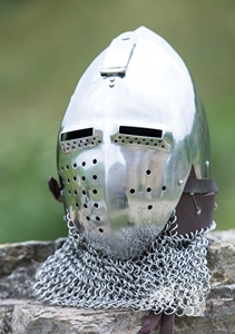 Casque de sport assis, casque aigre, Costume de renaissance médiéval, armure, articles cadeaux faits à la main - Product Image 2