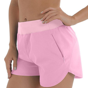 Shorts de yoga respirants sans couture taille haute Logo personnalisé pour femmes Shorts de sport courts pour la salle de sport Fitness - Product Image 1