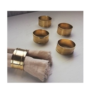Trending Design Brass Napkin Ring for <b>Top</b> Sale Solid Design New Brass Napkin Ring Holder for Home <b>Wedding</b> <b>Table</b> <b>Decorative</b> - Product Image 3