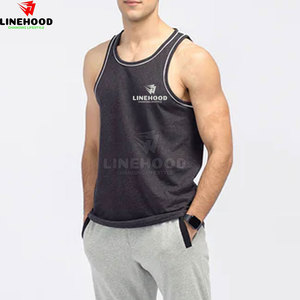 Top tendance débardeur pour hommes taille et couleur personnalisées 100% coton tricoté nouveauté vêtements de Fitness respirant - Product Image 2