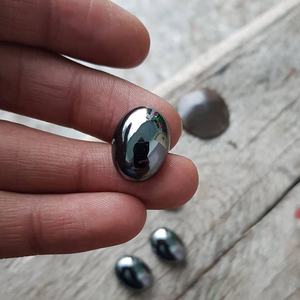 100% hematita natural forma ovalada cabujón plano piedras preciosas calibradas sueltas disponibles en forma y tamaño personalizados a precio de bulto OEM - Product Image 4