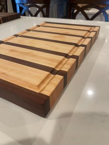 Tabla de Cortar y Bandeja para Servir de Madera, Duradera, Forma Rectangular, 12 mm de Grosor, Apta para Lavavajillas - Product Image 6
