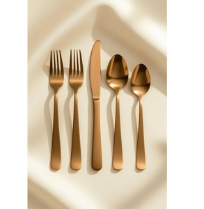 Juego de Cubiertos de acero inoxidable con acabado plateado, pulido a la perfección para bodas, banquetes, restaurantes y cocinas caseras de élite - Product Image 4