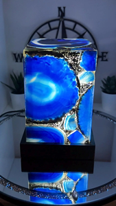 โคมไฟ LED รูปดอกไม้เรซิ่นทำมือ ดีไซน์รูปปั้นดำน้ำ ธีมใต้น้ำ ของขวัญวันแม่ พร้อมถุงของขวัญ - Product Image 2