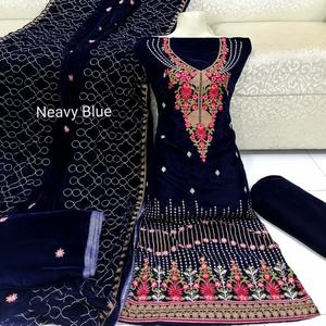 Salwar-vestido de terciopelo para boda, traje indio paquistaní, Shalwar, oferta, 2022 - Product Image 1