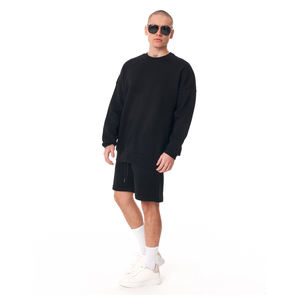 Men Casual <b>Sweatshirt</b> and Shorts Matching Set Summer <b>Gym</b> Streetwear Custom OEM Private Label Factory Supplier - Product Image 4