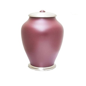 Brass Cremation Adult Urns Blue Color <b>Funeral</b> <b>Supplies</b> of Keepsake Brass Adult Ashes Urns for Burial Services - Product Image 4