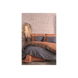 ชุดผ้าห่มคู่ลายเรียบ Dalila Cinnamon Folk Ark ผ้าฝ้ายสำหรับใช้ในบ้าน - Product Image 1