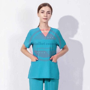 Uniformes hospitaliers personnalisés pour unisexe Uniformes d'infirmière Scrub Top pour infirmières et médecins - Product Image 4