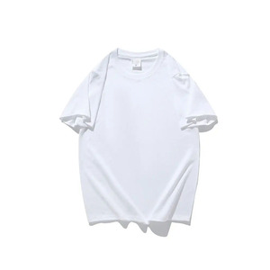 Camisetas de algodón pesado en blanco de alta calidad con estampado de hojaldre más vendidas, camiseta de gran tamaño con hombros caídos GSM y logotipo pesado personalizado - Product Image 2