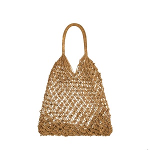 Stylish Straw Backpack Natural Woven Design Eco Friendly Lightweight for Women Summer Macrame Backpack - Product Image 4