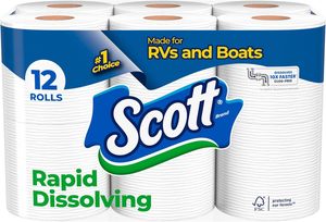 Scott Rapid-Dissolving Toilet <b>Paper</b>, 12 Double Rolls, Septic-Safe, Toilet <b>Paper</b> - Product Image 4