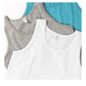 High Quality Low OEM MOQ 100% Cotton Solid Color Undershirts Oversized <b>White</b> <b>Tank</b> <b>Top</b> <b>Men's</b> <b>Tank</b> <b>Tops</b> - Product Image 5