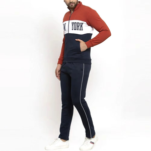 ชุดวอร์มลำลองผู้ชายสไตล์ไฮสตรีท ผ้าฝ้าย 100% ระบายอากาศดี ลายเรียบ สินค้ามาใหม่สำหรับฤดูหนาว - Product Image 1