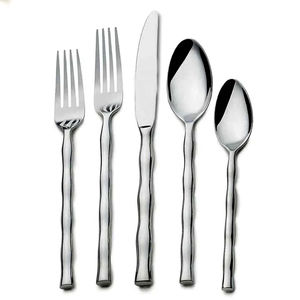 High Quality Stainless Steel Cutlery Set with Silver Handle <b>Mirror</b> Finished for Dining and Wedding <b>Tabletop</b> From India - Product Image 4
