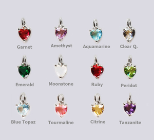 Pendentif en forme de coeur de quartz émeraude de 6mm avec breloque plaquée rhodium en argent sterling 925 vermeil pour fiançailles - Product Image 4