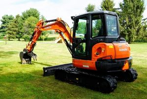 รถขุดตีนตะขาบแบบใช้แล้วที่ผลิตเพื่อดำเนินการในพื้นที่ที่ไม่สามารถใช้ได้ KX057-4รถขุดตีนตะขาบ Kubota - Product Image 3