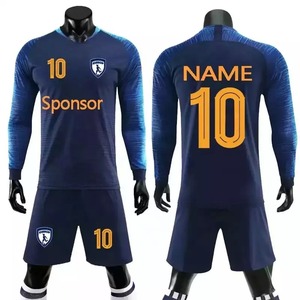 Uniformes de club de football personnalisés pour hommes, maillot de football bleu à séchage rapide pour l'entraînement, vêtements de basket-ball, vêtements d'entraînement de club personnalisés - Product Image 4