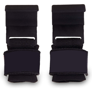 Crochets en acier de levage en métal robustes Meilleur ensemble d'haltérophilie de puissance de 2 crochets d'entraînement rembourrés épais de qualité supérieure - Product Image 5