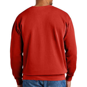 เสื้อสเวตเชิ้ตคอเต่าแบบสั่งทำพิเศษสำหรับผู้ชาย ผ้าเฟรนช์เทอร์รี่ ทรงโอเวอร์ไซส์ ผ้าฝ้าย 100% แขนเสื้อแบบดรอปโชว์เดอร์ เสื้อพูลโอเวอร์พื้นฐาน - Product Image 6