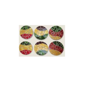 Posavasos de mosaico de vidrio de forma redonda para posavasos de mosaico de tamaño personalizado a bajo precio - Product Image 6