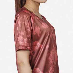 Camisetas Estampadas para Mujer, Impresión por Transferencia de Calor de Alta Calidad, Servicio OEM, Talla Grande, Deportivas, Transpirables, Cuello Redondo - Product Image 2