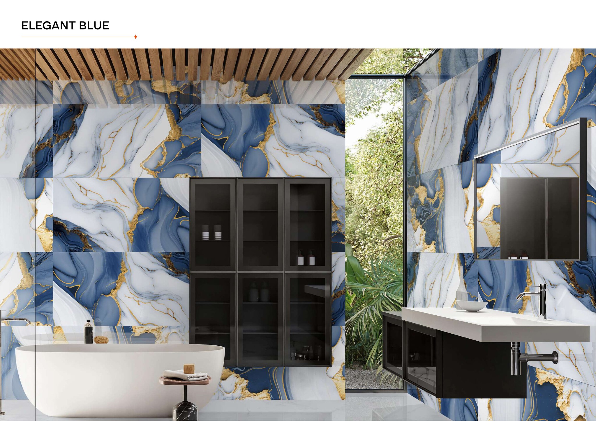 สีน้ำเงินสง่างาม