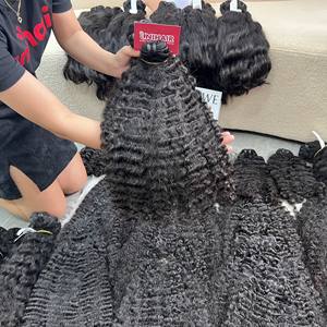 ผมมนุษย์มัดหยิกหลวมหนังกําพร้าบริสุทธิ์ดิบชิดการต่อผมคุณภาพดีที่สุดจากผู้ขายในเวียดนาม - Product Image 2