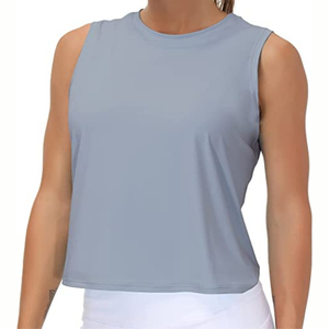 Camiseta sin mangas de corte holgado de gran tamaño para mujer, ropa informal de talla grande, camiseta sin mangas corta para mujer - Product Image 1