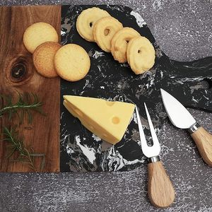 HF Crafts Planche à découper en bois d'acacia et résine Outils et gadgets de cuisine avec époxy à motif de vague pour ustensiles de cuisine - Product Image 3