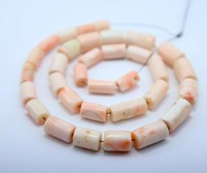 ลูกปัดหินปะการังญี่ปุ่นสีชมพูธรรมชาติ ขนาด 16 นิ้ว สำหรับทำเครื่องประดับ ลูกปัดหินเรียบ - Product Image 4