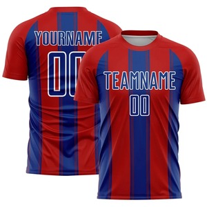Camiseta de fútbol personalizada con gráfico de línea multicolor para hombre, camiseta de uniforme de fútbol por sublimación, camisetas deportivas de manga corta de verano - Product Image 4
