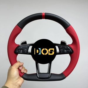Volant <span class=keywords><strong>de</strong></span> <span class=keywords><strong>voiture</strong></span> personnalisé DOS pour <span class=keywords><strong>Audi</strong></span> <span class=keywords><strong>R8</strong></span> TT TTS T RS A6 A7 A3 A4 A5 Sport, volant en cuir à fond plat avec palettes <span class=keywords><strong>de</strong></span> changement <span class=keywords><strong>de</strong></span> vitesse - Product Image 1