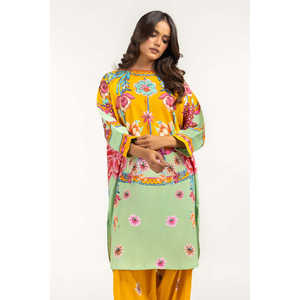 Conjunto de Dos Piezas Estilo Bohemio con Textura Ondulada IPST-44762, Traje de Crepé con Mangas Tres Cuartos y Largo hasta la Rodilla, Talla XXS para Primavera/Verano - Product Image 6